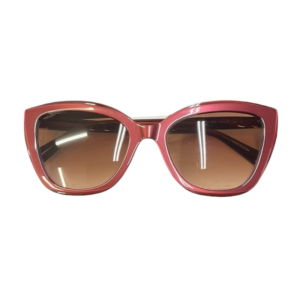 😎 Longchamp Cat-Eye Sunglasses Pink Acetate 🕶️ NIB‎ - Picture 2 of 8